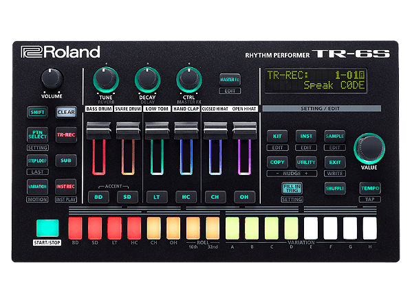 Roland Bateria TR-6S tr6s tr 6s Compacta Drum Machine