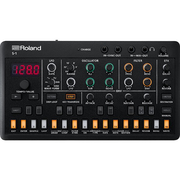 Roland S-1 AIRA Compacto s1 s 1 Sintetizador polifônico Tweak Synth