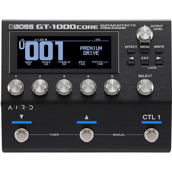Boss GT1000 Core Pedaleira de efeitos e Amp para Guitarra e Baixo