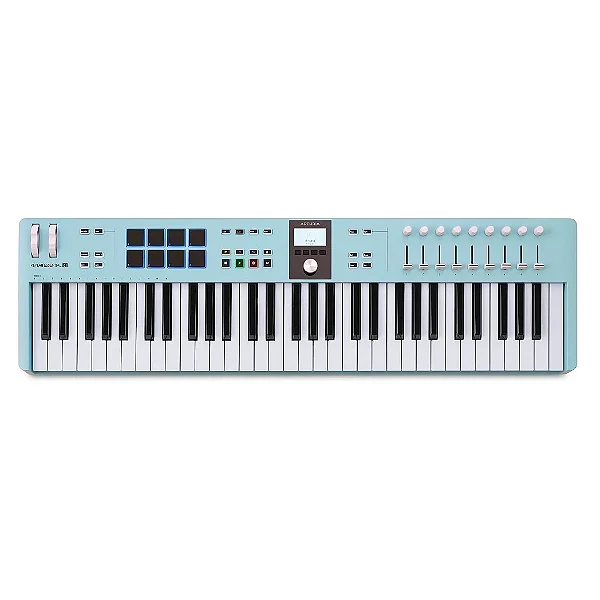 Teclado Controlador Midi USB 61 Teclas Arturia Keylab Essential MK3 Aquamarine