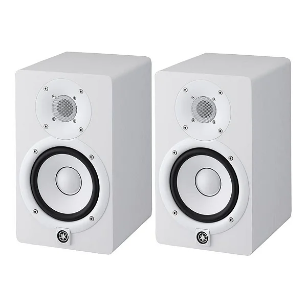 Yamaha HS8 PAR Branco Monitor de Referência para Estúdio 120w RMS