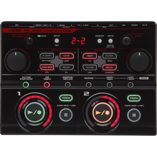 Pedal de efeito Boss RC-202 rc 202 Loop Station