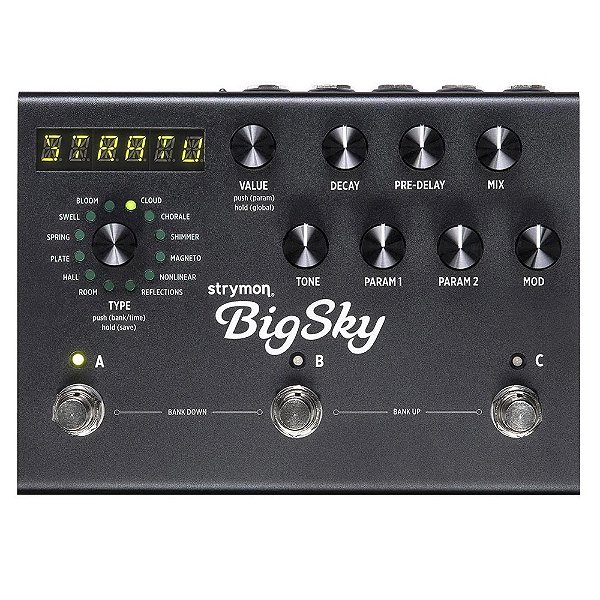 Pedal Strymon Bigsky Multidimensional Reverb Midnight Edição Limitada