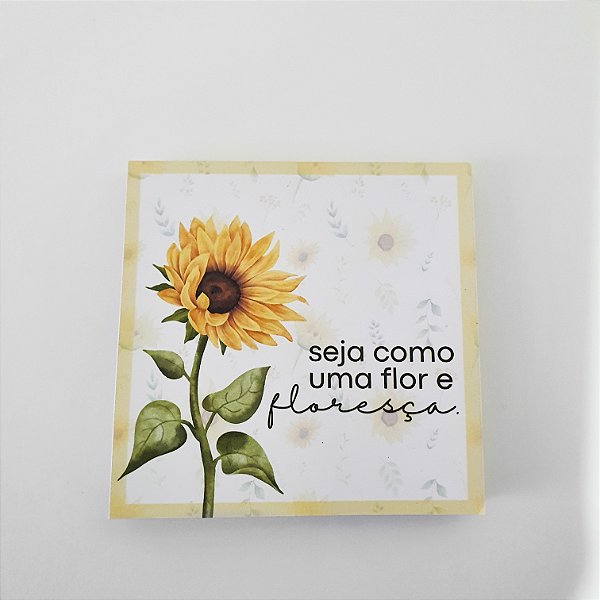 Bloquinho de Anotações Destacável - Girassol