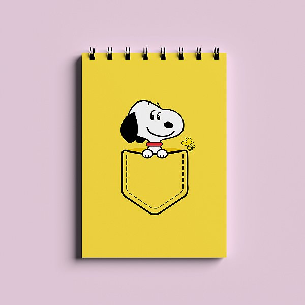 Bloco de Anotações A6 - Snoopy