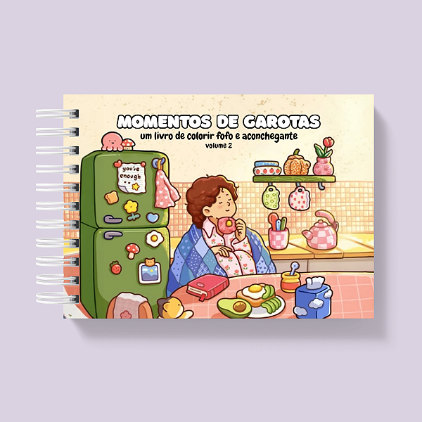 Livro de Colorir - Momentos de Garotas Vol 2 - 40 Desenhos