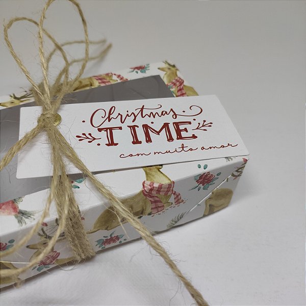 10un. Caixa 06 doces Visor - Christmas Time