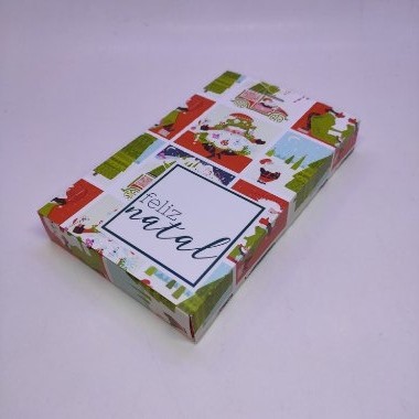 10un. Caixa 01 Barra Chocolate 250g ou 260g - Santa Claus