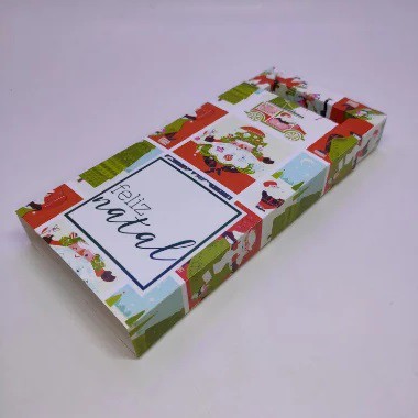 10un. Caixa 01 Barra Chocolate 150g - Santa Claus