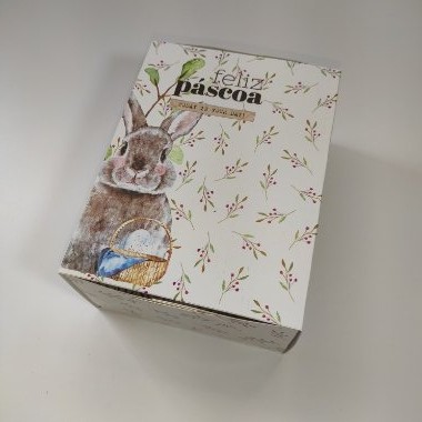 10un. Caixa 01 Ovo de Colher 250g Gaveta - Couple Bunny
