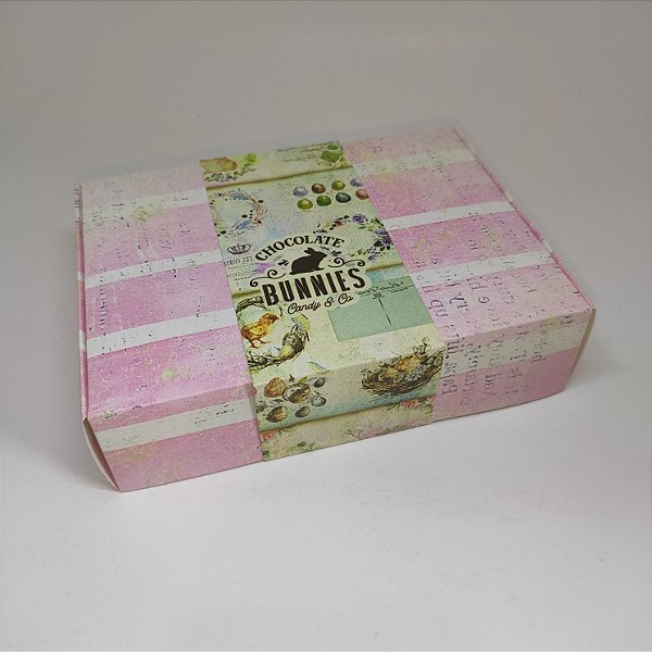 10un. Caixa 12 doces Basculante c - Vintage Easter