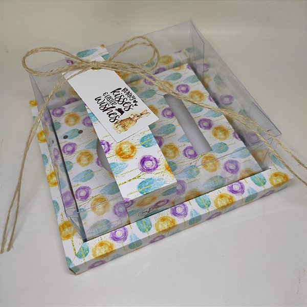 10un. Caixa Borda 01 Ovo de colher 100g + Doce Acetato c - Algodão Doce