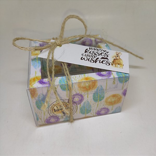 10un. Caixa Borda 01 Brownie Gaveta Acetato - Algodão Doce
