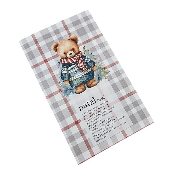 10un. Caixa 01 Barra Chocolate 300g - Urso de Natal
