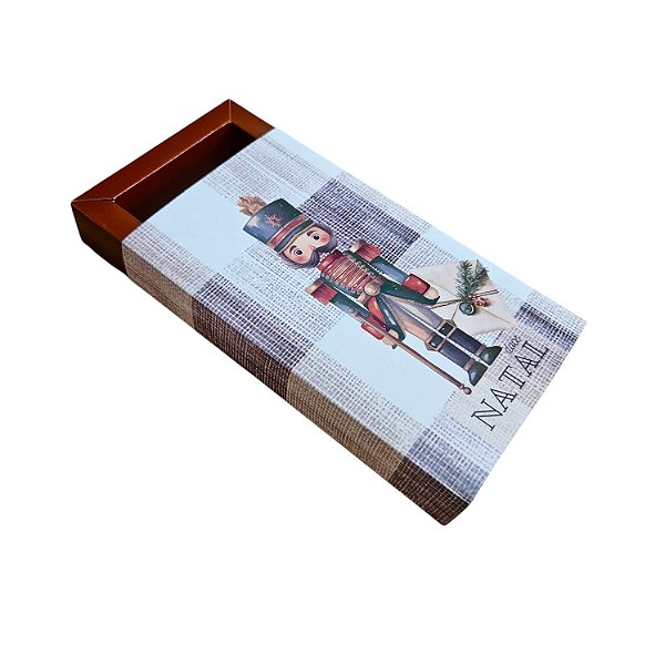 10un. Caixa 01 Barra Chocolate 300g - Doce Natal