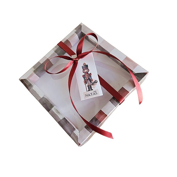 10un. Caixa 9 Bombons ou Biscoito - Doce Natal