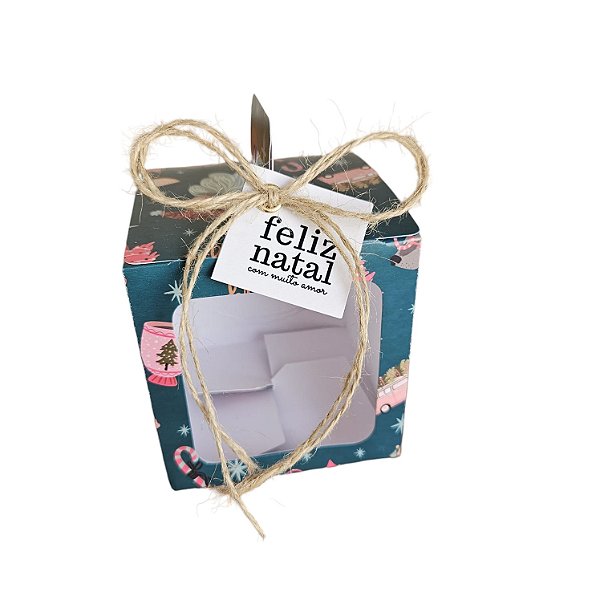 10un. Caixa Panetone PQ Maleta - Funny Christmas