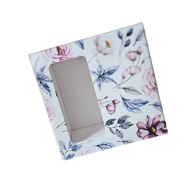 10un. Caixa Borda 09 doces Gaveta Visor - Flower Pink