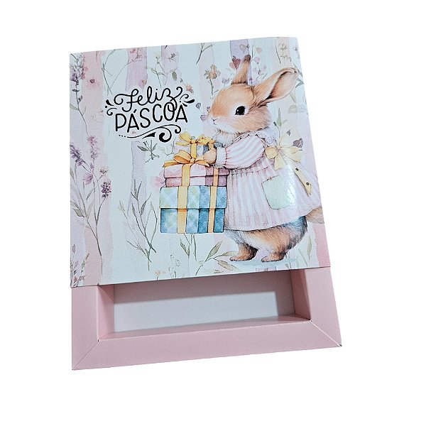 10un. Caixa Borda 09 doces Gaveta - Rose Easter