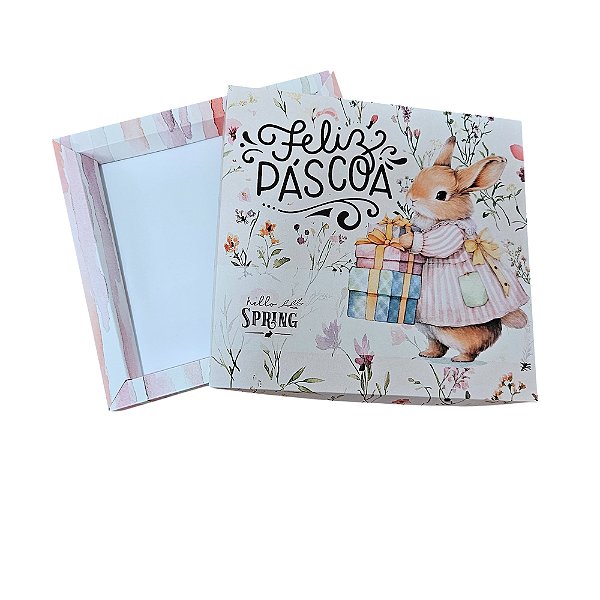 10un. Caixa Bolacha Bombom MD Fechada - Rose Easter