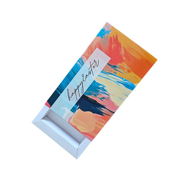 10un. Caixa 01 Barra Chocolate 100g - Brush Easter one