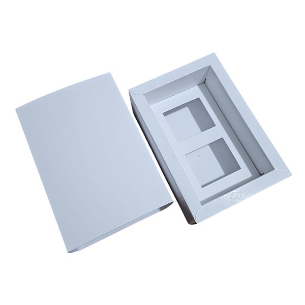 Caixa Borda para 2 Velas 6x5 -  Branco