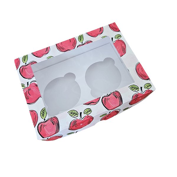 10un. Caixa 02 Cupcake Visor - Apple