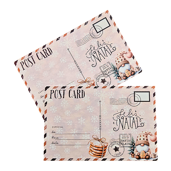 10un. Cartão de Natal - Ginger