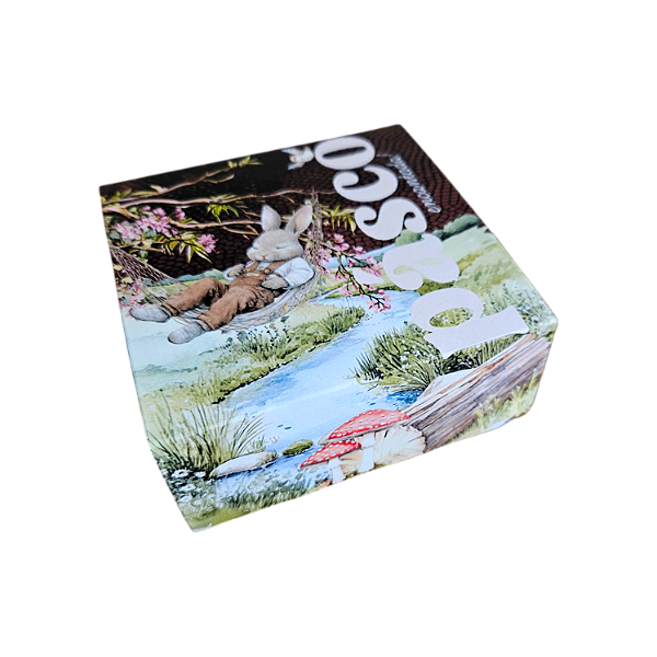 10un. Caixa Borda 04 doces Gaveta - Páscoa Encantada