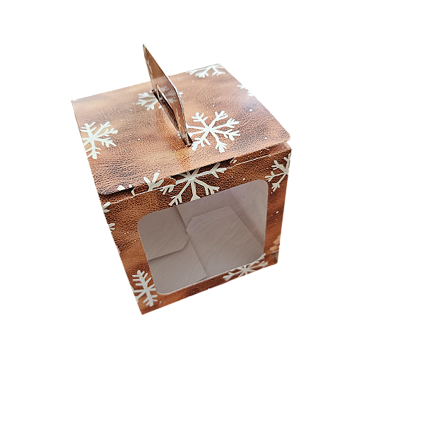 10un. Caixa Panetone PQ Maleta -Ginger