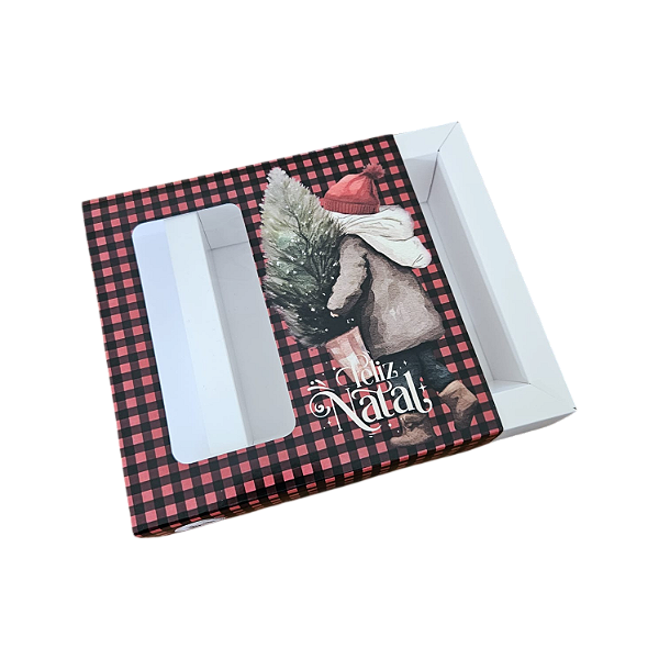 10un. Caixa Borda 09 doces Gaveta Visor - Noite Feliz