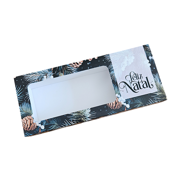 10un. Caixa Borda 12 doces Gaveta Visor - GREEN TREE