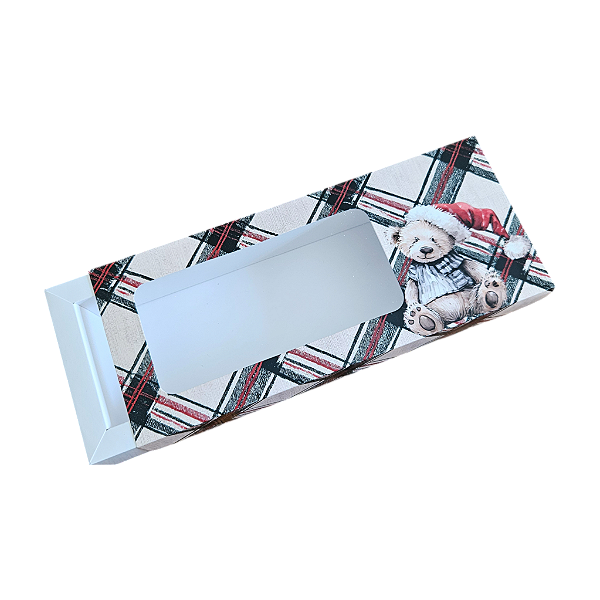 10un. Caixa Borda 12 doces Gaveta Visor - TREE BEARS