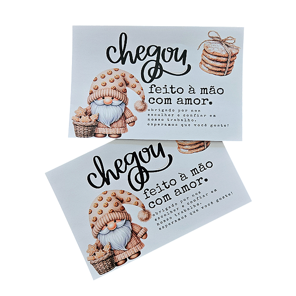 20un. Cartão de Agradecimento - Ginger