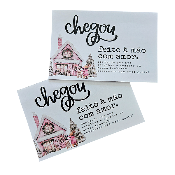 20un. Cartão de Agradecimento - Rabbit and Bear