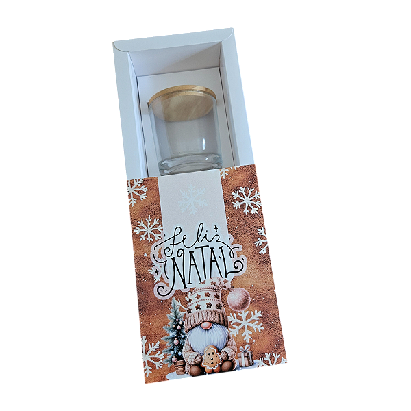 Caixa Borda para 1 Velas Whisky 7x9  - GInger