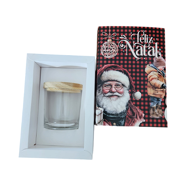 Caixa Borda para 1 Velas Whisky 7x9  - Noite Feliz