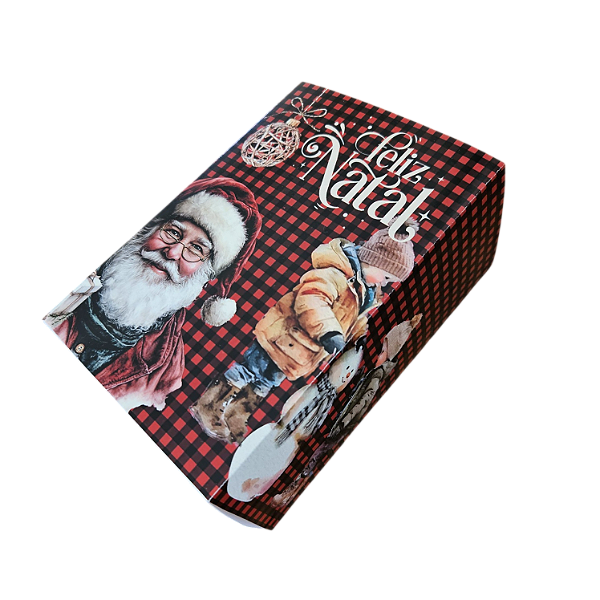 Caixa Presente Borda - Noite Feliz