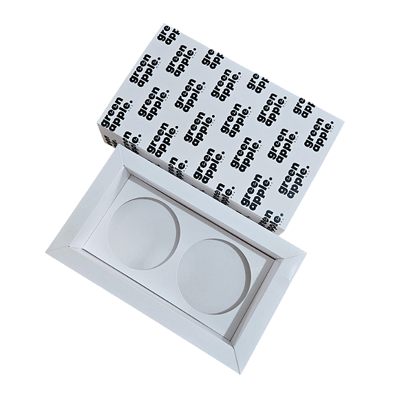 Caixa para 2 latinhas de vela de 90 ml - Personalize