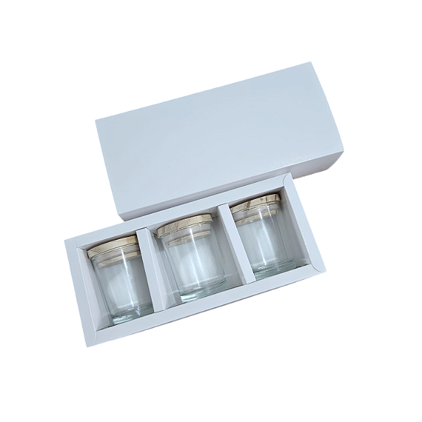 10un. Caixa para 3 velas de 70g