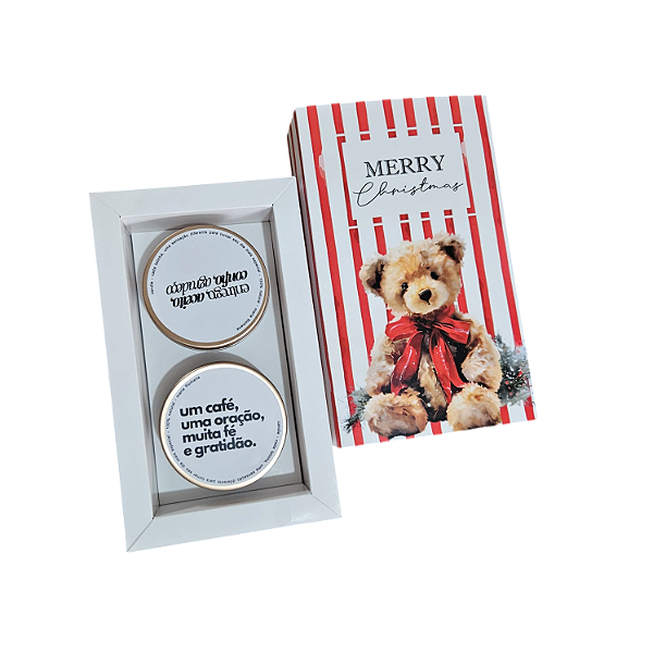 10un. Caixa para 2 latinhas de vela de 90 ml - Ted