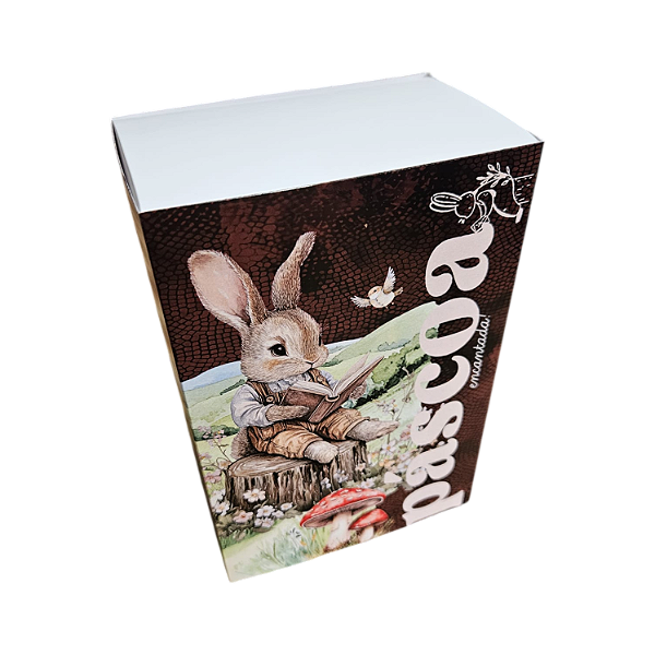 Caixa 1 ovo de 150 ou 250g Borda - Páscoa Encantada