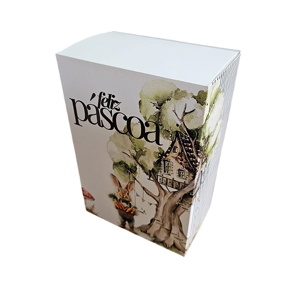 Caixa 1 ovo de 150 ou 250g Borda - Florest Easter
