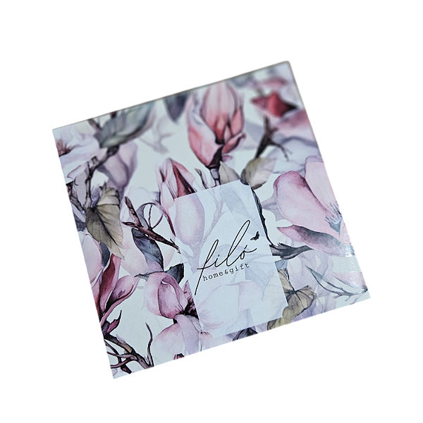 10un. Caixa Borda 09 doces Gaveta - Flores de Primavera