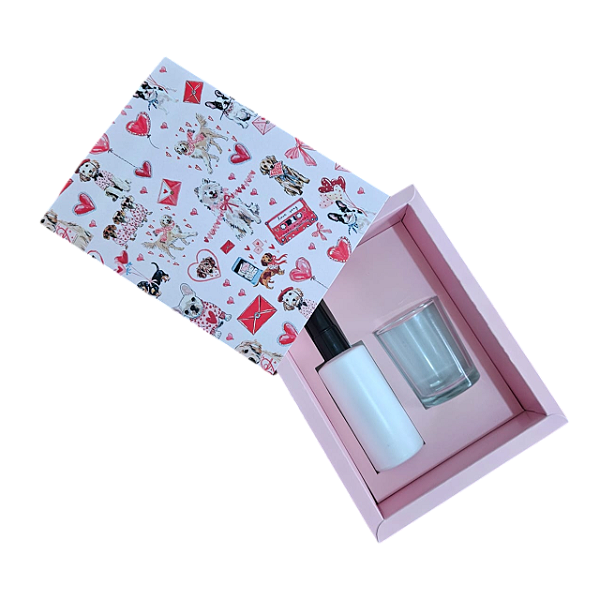 Caixa Borda para 1 mini home spray 60ml+ 1 vela 70gr - Love Pet