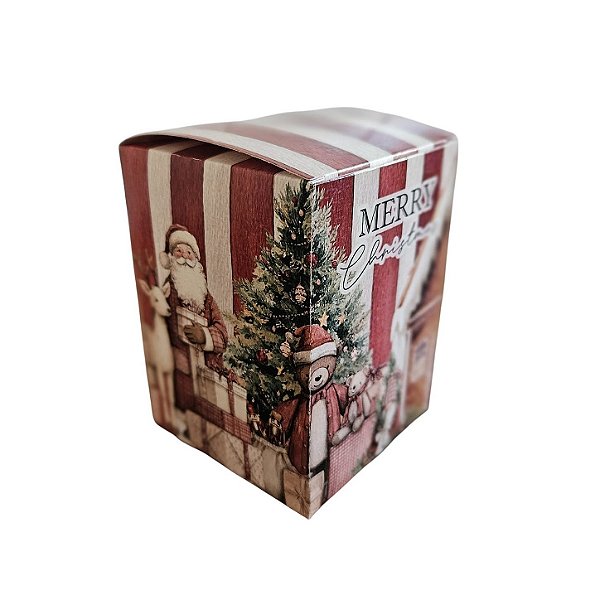 10un. Caixa vela Whisky -Bear Christmas