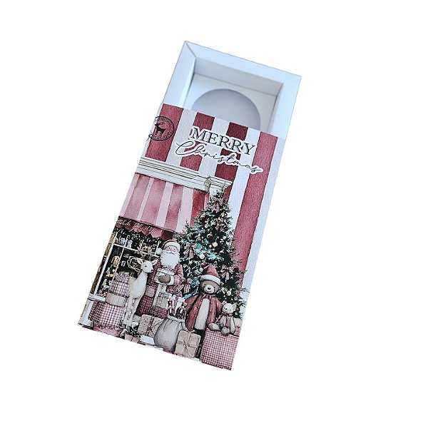 10un. Caixa para 2 latinhas de vela de 50 ml - Bear Christmas