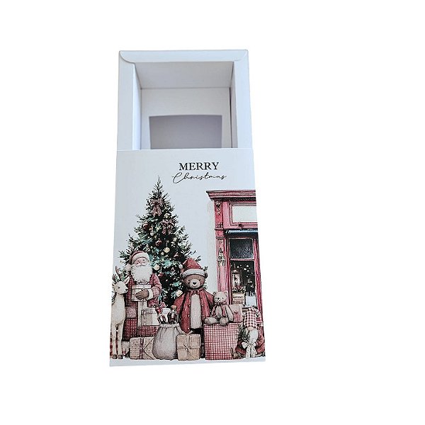 Caixa Borda para 1 Velas Whisky 7x9 - Bear Christmas