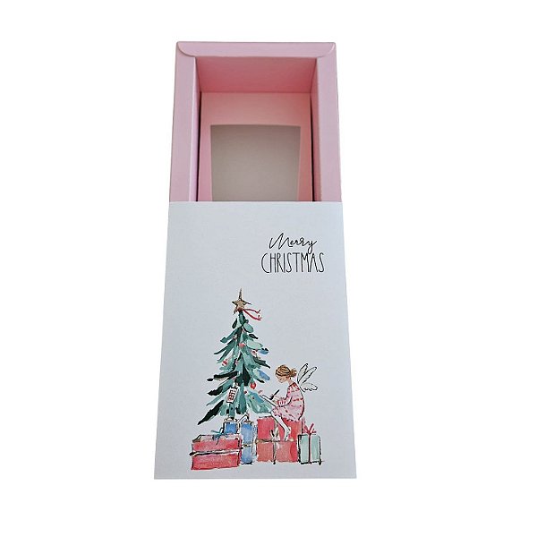 Caixa Borda para 1 Velas Whisky 7x9 - Anjo Rosa