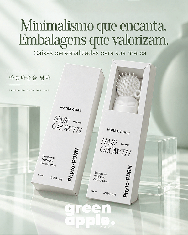 20 CAIXAS - HAIR GROWTH GLOW - PERSONALIZADA